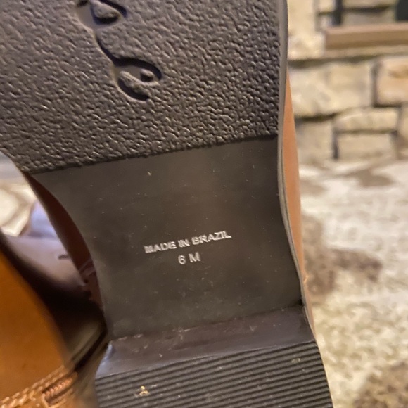 Matisse Bono Equestrian Riding Boots Cognac Brown Tan Leather Tall Knee Brazil - Picture 9 of 10